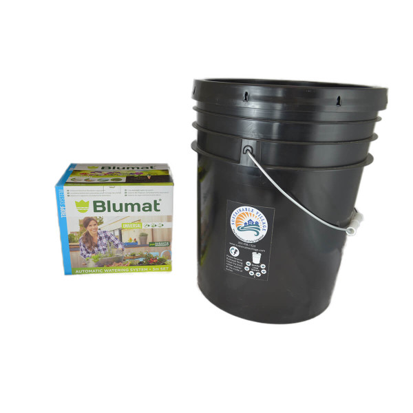 Blumat Economy Gravity Kit w/ 5-Gallon Reservoir - Automatic Irrigation for Up to 12 Plants 1